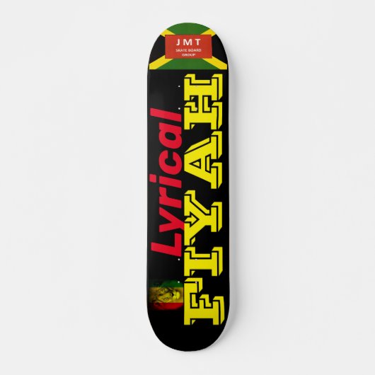 LYRICAL FIYAH Skateboard, 7¾" Deck Skateboard (Vorne)