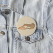 Lyrical Tan Modern Dance Teacher Showprint Button (Beispiel)