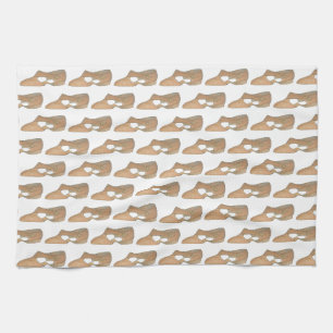 Lyrical Tan Modern Dance Teacher Showprint Geschirrtuch