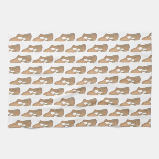 Lyrical Tan Modern Dance Teacher Showprint Geschirrtuch (Horizontal)
