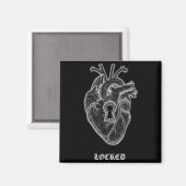 Lyriclyfe-langarm-Shirt-achy Breaky Heart-lock Magnet (Vorderseite/Rückseite)