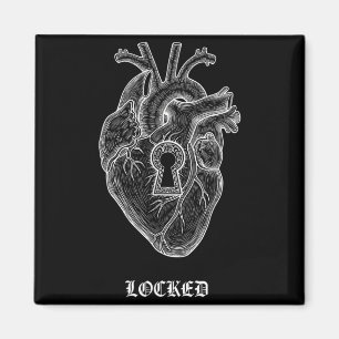 Lyriclyfe-langarm-Shirt-achy Breaky Heart-lock Magnet