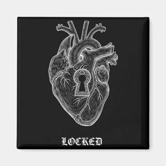 Lyriclyfe-langarm-Shirt-achy Breaky Heart-lock Magnet (Vorne)