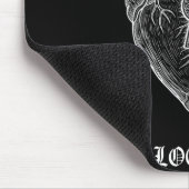 Lyriclyfe-langarm Shirt-achy Breaky Heart-lock Mousepad (Ecke)