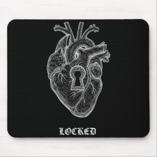 Lyriclyfe-langarm Shirt-achy Breaky Heart-lock Mousepad