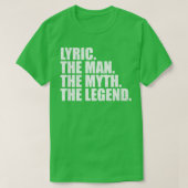 LyricLyric Name Lyric Vorname T-Shirt (Design vorne)