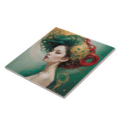 "Lyrielle" - Die Grün-Gold-Kaiserin Fliese (Seite)