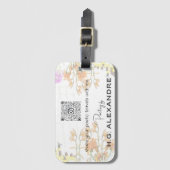 "Lyrik Painted Softly" - Travel-Tag Gepäckanhänger (Vorderseite Vertikal)