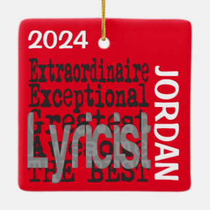 Lyriker Extraordinaire CUSTOM Keramikornament