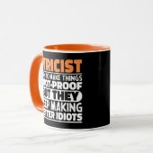Lyriker Ich versuche, die Dinge lustig Zitat Lyrik Tasse (Vorderseite Links)