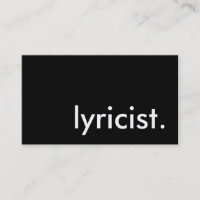 Lyriker.