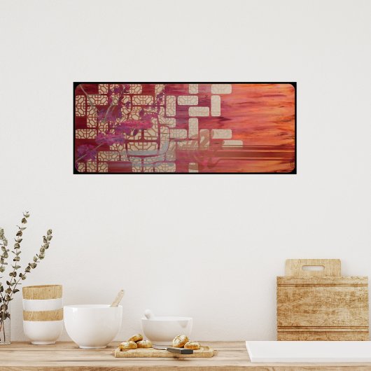 lyrischer Nachmittag Poster (Küche)