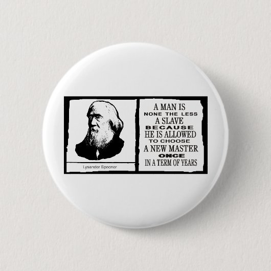 Lysander Spooner Button (Vorderseite)