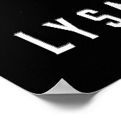 Lysander Spooner eingefärbtes individualisierbares Poster (Ecke)