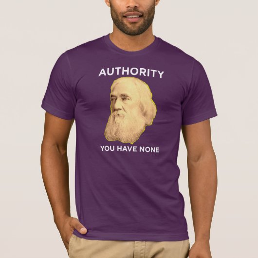 Lysander Spooner keine Berechtigung T-Shirt (Vorderseite)