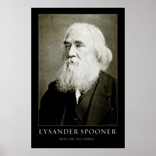 Lysander Spooner Poster (Vorne)