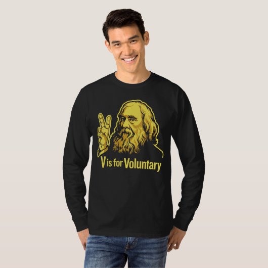 Lysander Spooner Voluntaryism T - Shirt (Vorne ganz)