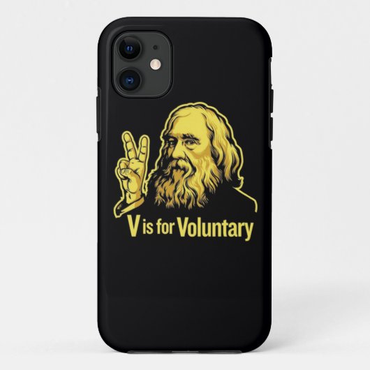 Lysandor Spooner Friedenszeichen Case-Mate iPhone Hülle (Rückseite)