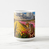 „Lysbeth im bernsteinfarbenen Licht“ - Eine nieder Kaffeetasse (Mittel)
