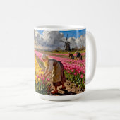 „Lysbeth im bernsteinfarbenen Licht“ - Eine nieder Kaffeetasse (VorderseiteRechts)
