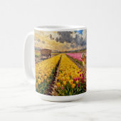 „Lysbeth im bernsteinfarbenen Licht“ - Eine nieder Kaffeetasse (Vorderseite Links)