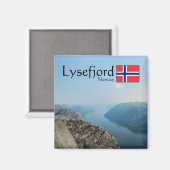 Lysefjord Norwegen Magnet (Vorderseite/Rückseite)