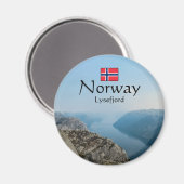 Lysefjord Norwegen Magnet (Vorderseite/Rückseite)