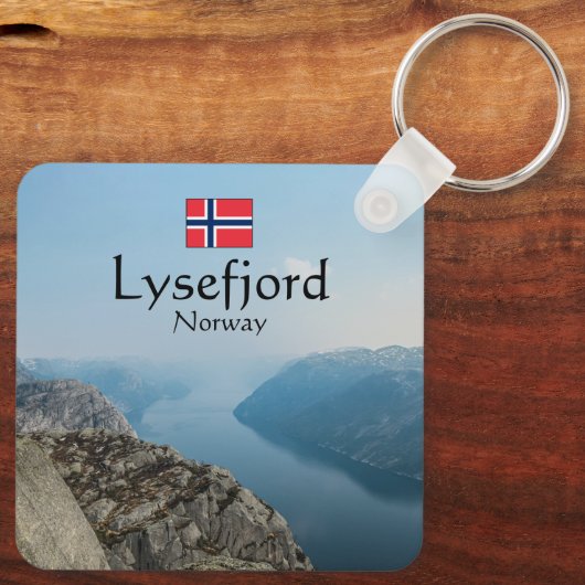 Lysefjord Norwegen Schlüsselanhänger (Rückseite)