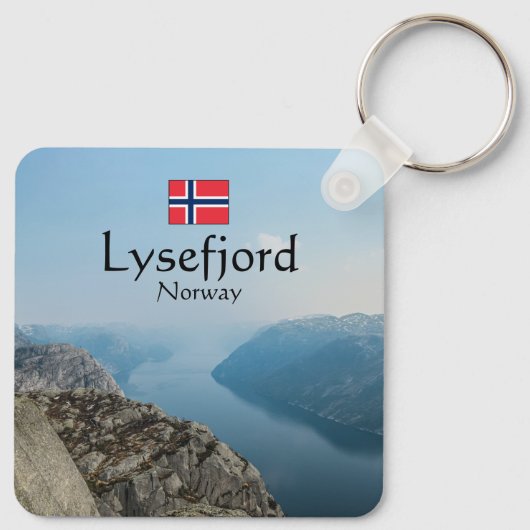 Lysefjord Norwegen Schlüsselanhänger (Rückseite)