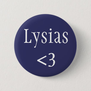 Lysias ancient griechischer Schriftsteller Button