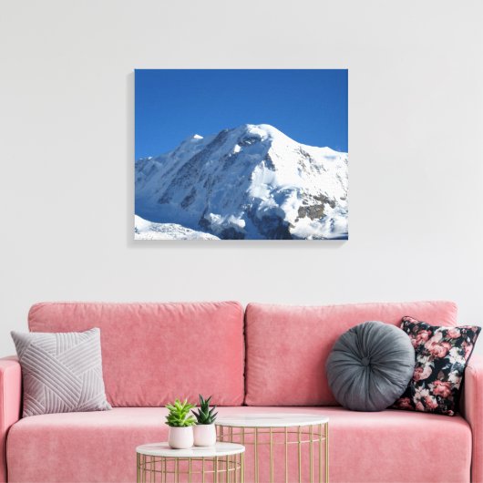 Lyskamm, Schweizer Alpen Leinwanddruck (Insitu (Wohnzimmer))