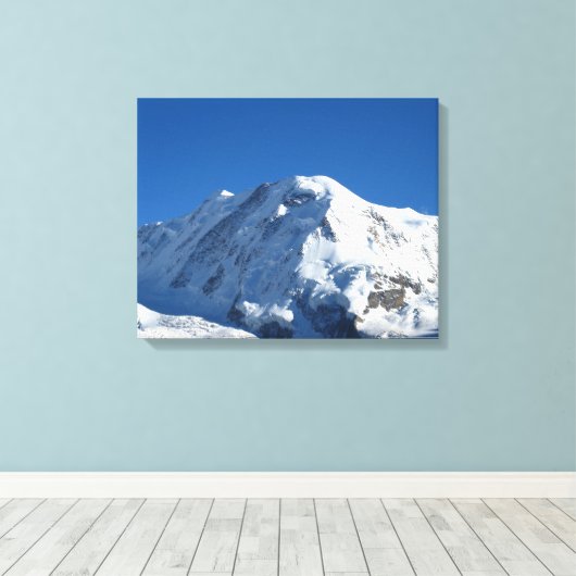 Lyskamm, Schweizer Alpen Leinwanddruck (Insitu (Holzboden))