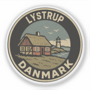 Lystrup, Dänemark Danmark  Aufkleber