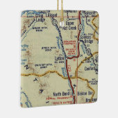 Lytton BC Vintage Karte Keramikornament (Rechts)