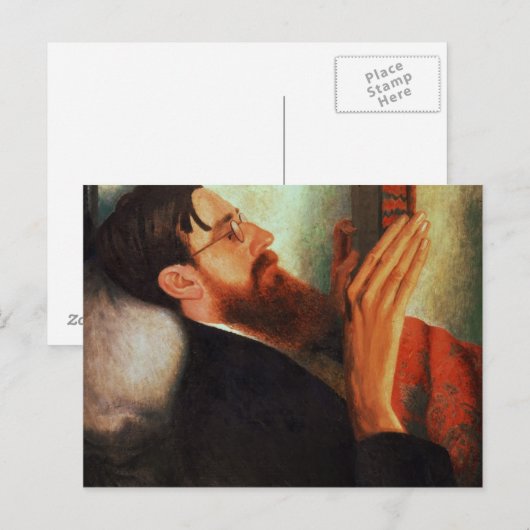 Lytton Strachey, 1916 Postkarte (Vorne/Hinten)