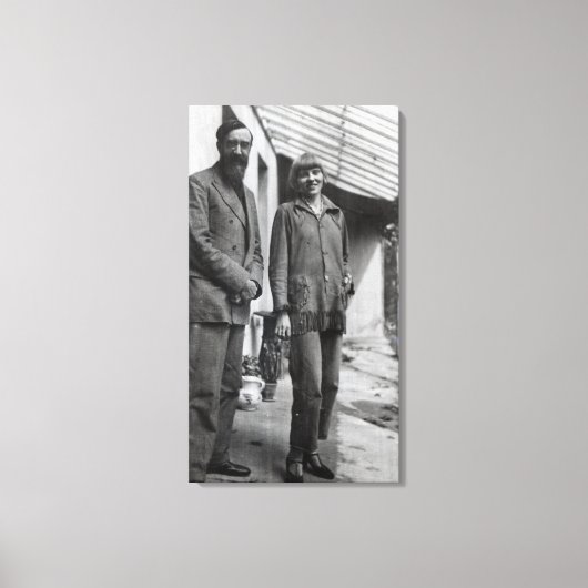 Lytton Strachey und Iris Tree Leinwanddruck (Vorderseite)