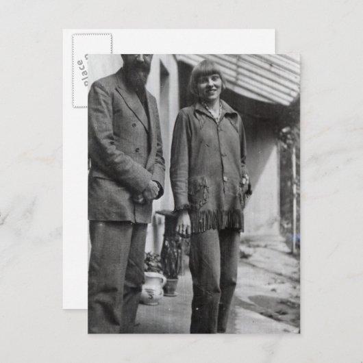 Lytton Strachey und Iris Tree Postkarte (Vorne/Hinten)