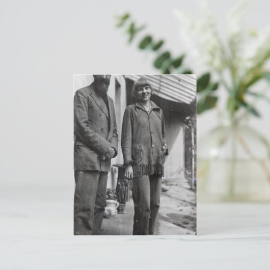 Lytton Strachey und Iris Tree Postkarte (Stehend Vorderseite)