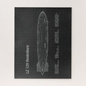 LZ 129 Hindenburg - Flugplan PD Puzzle (Vertikal)