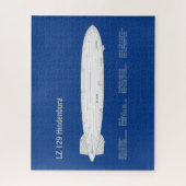 LZ 129 Hindenburg - Luftschifffahrtspläne ABD Puzzle (Vertikal)
