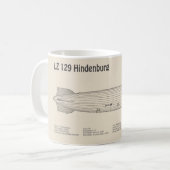LZ 129 Hindenburg - Luftschifffahrtspläne SD Kaffeetasse (Vorderseite Links)