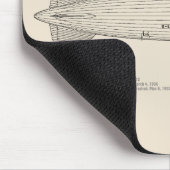 LZ 129 Hindenburg - Luftschifffahrtspläne SD Mousepad (Ecke)