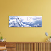 L'z-"Danke" Premium Wrap Leinwand 36"x12", 1,5" (Insitu (Wohnzimmer))
