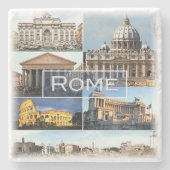 LZO002 ROM, Latium, Italien, Steinuntersetzer (Vorderseite)