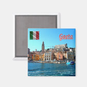 LZO003 GAETA MEDIEVAL, Latium, Italien, Kühlschran Magnet (Vorderseite/Rückseite)