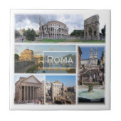 LZO006 ROM, Mosaik, Latium, Italien, Fliese (Vorderseite)