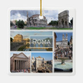 LZO006 ROM, Mosaik, Latium, Italien, Keramikornament (Rückseite)