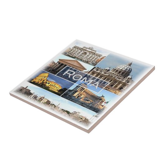 LZO010-Mosaik von ROM, Latium, Italien, Fliese (Seite)