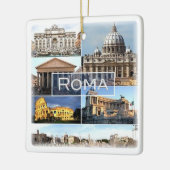 LZO010-Mosaik von ROM, Latium, Italien, Keramikornament (Links)