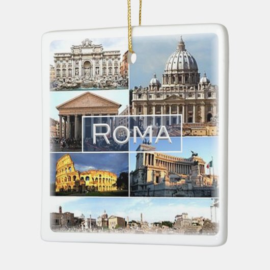 LZO010-Mosaik von ROM, Latium, Italien, Keramikornament (Links)